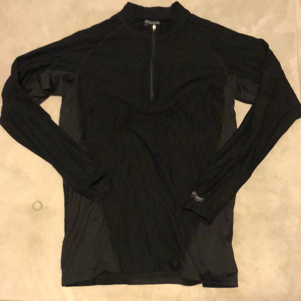 Women’s Blackhawk! 1/4 Zip Pullover Black Small
